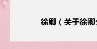 徐卿(關于徐卿介紹)
