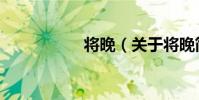 將晚(關于將晚簡介)
