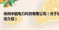 徐州中能電力科技有限公司(關于徐州中能電力科技有限公司介紹)