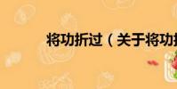 將功折過(關于將功折過簡介)