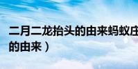 二月二龍抬頭的由來螞蟻莊園(二月二龍抬頭的由來)
