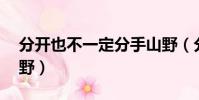 分開也不一定分手山野(分開不一定分手 山野)