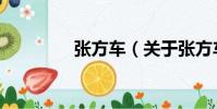張方車(關于張方車介紹)
