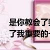 是你教會了我重要的一切 百度云（是你教會了我重要的一切）