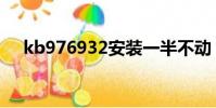 kb976932安裝一半不動(kb976932)