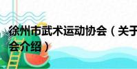 徐州市武術運動協會(關于徐州市武術運動協會介紹)