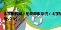 山東國稅網上納稅申報系統(山東省地方稅務局網絡申報系統v2 0)