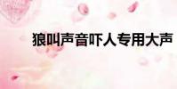狼叫聲音嚇人專用大聲(狼叫聲音)