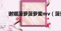 謝娜菠蘿菠蘿蜜mv(菠蘿菠蘿蜜mv)