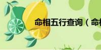 命相五行查詢(命相查詢)