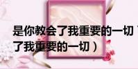是你教會了我重要的一切 百度云(是你教會了我重要的一切)