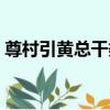 尊村引黃總干渠（關于尊村引黃總干渠簡介）