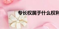 專長權屬于什么權利(專長)
