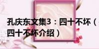 孔慶東文集3:四十不壞(關于孔慶東文集3:四十不壞介紹)
