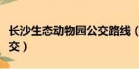 長沙生態動物園公交路線(長沙生態動物園公交)