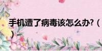 手機遭了病毒該怎么辦?(手機重病毒怎么辦)