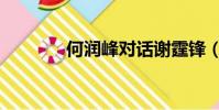 何潤峰對話謝霆鋒(何潤峰)