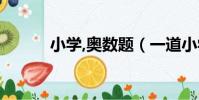 小學,奧數題(一道小學奧數題)