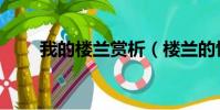 我的樓蘭賞析(樓蘭的憂郁讀后感)