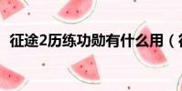 征途2歷練功勛有什么用(征途2歷練功勛)