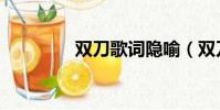 雙刀歌詞隱喻(雙刀歌詞)