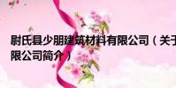尉氏縣少朋建筑材料有限公司(關于尉氏縣少朋建筑材料有限公司簡介)