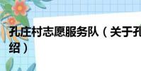 孔莊村志愿服務隊(關于孔莊村志愿服務隊介紹)