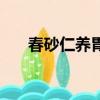 春砂仁養胃蜜的功效（春砂仁養胃蜜）