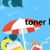 toner life end open the fron