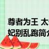 尊者為王 太子妃別亂跑（關于尊者為王 太子妃別亂跑簡介）