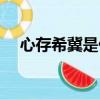 心存希冀是什么意思（希冀是什么意思）