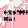東莞東到贛州火車票（東莞東到贛州的火車時刻表）