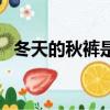 冬天的秋褲是什么意思（秋褲是什么意思）