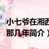 小七爺在湘西的那幾年（關于小七爺在湘西的那幾年簡介）