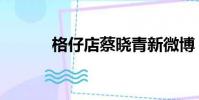 格仔店蔡曉青新微博(格仔店)