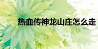 熱血傳神龍山莊怎么走(熱血傳神)