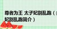 尊者為王 太子妃別亂跑(關于尊者為王 太子妃別亂跑簡介)