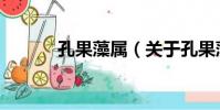 孔果藻屬(關于孔果藻屬介紹)