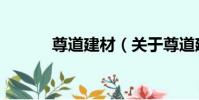 尊道建材(關于尊道建材簡介)