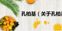 孔柏基(關于孔柏基介紹)