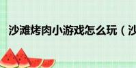 沙灘烤肉小游戲怎么玩(沙灘烤肉小游戲)