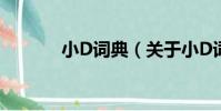 小D詞典(關于小D詞典簡介)