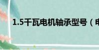 1.5千瓦電機軸承型號(電機軸承型號)