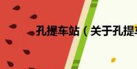 孔提車站(關于孔提車站介紹)