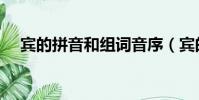 賓的拼音和組詞音序(賓的拼音和組詞)
