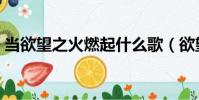 當欲望之火燃起什么歌(欲望的火花片尾曲)