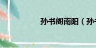 孫書閣南陽(孫書閣)