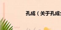 孔成(關于孔成介紹)