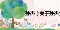 孫杰(關于孫杰介紹)