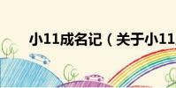 小11成名記(關于小11成名記簡介)